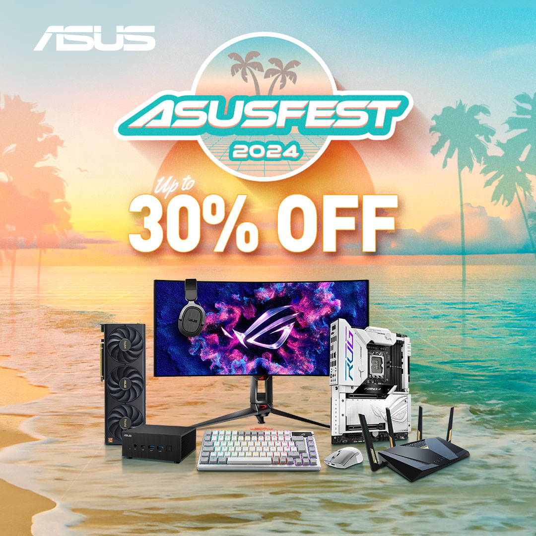 Get upto 30% off with ASUSFest